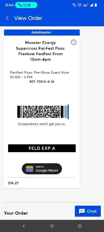 1 Supercross ticket- Salt Lake May 9th