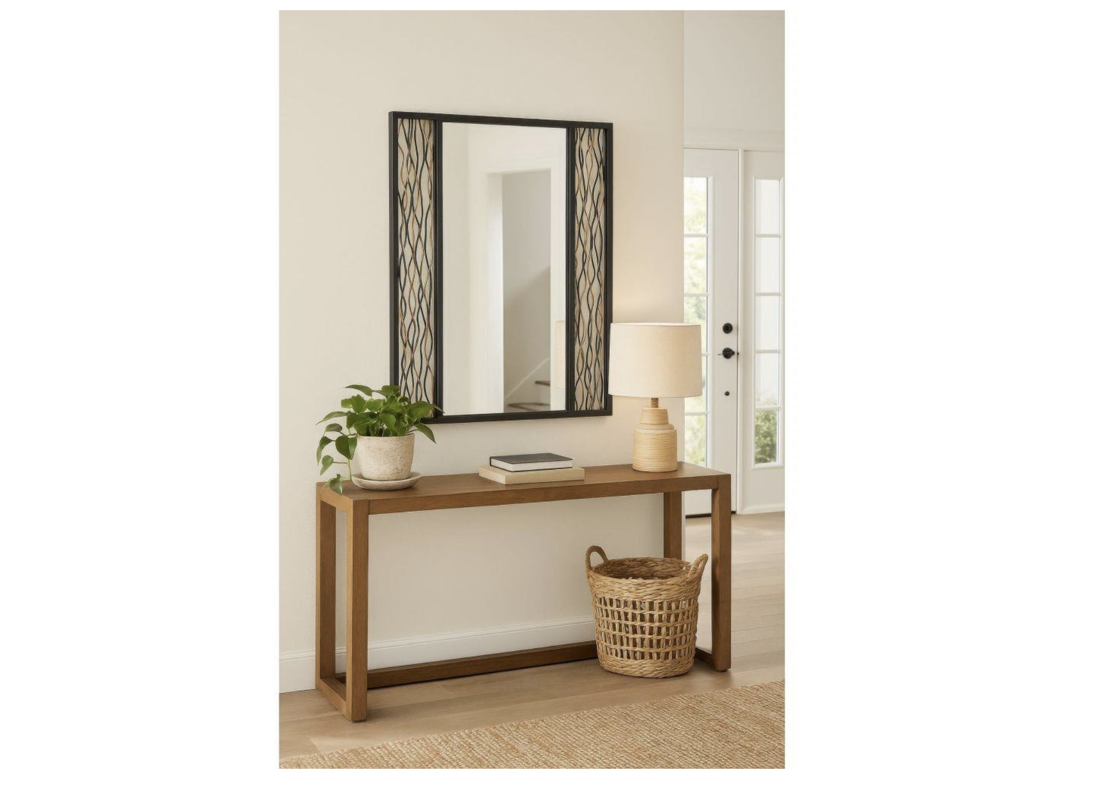 Rectangular Wall Mirror in Industrial Style-40 Inches Tall and 30 Inches Wide