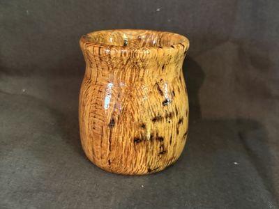 Hand-Turned Spalted Wood Artisan Cup – Signed “Big Ard”$20 cash/venmo in Draper