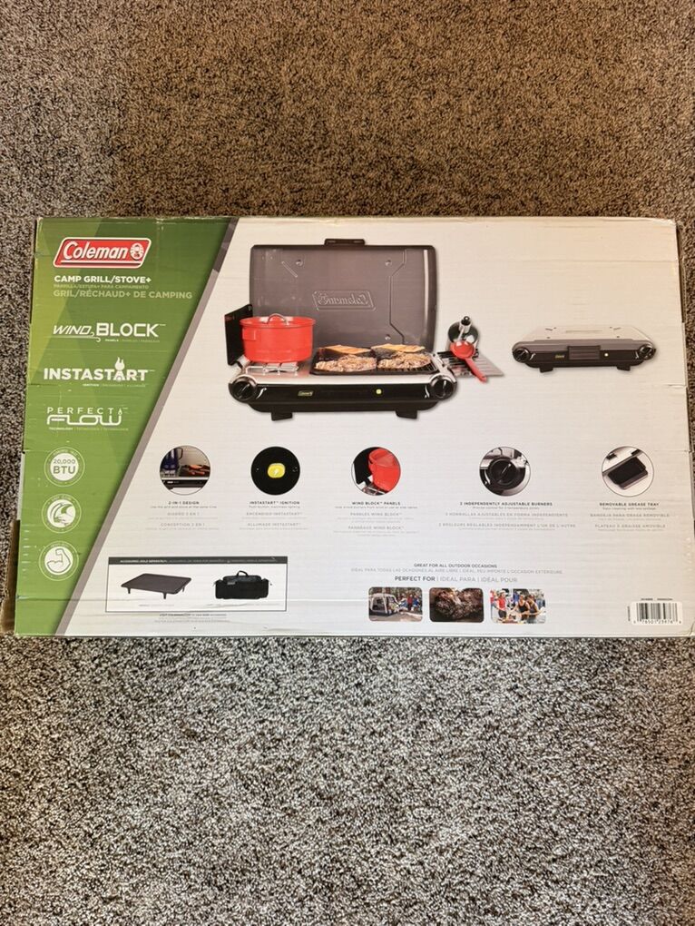 Coleman 2-Burner Stove + 16 Propane Tanks