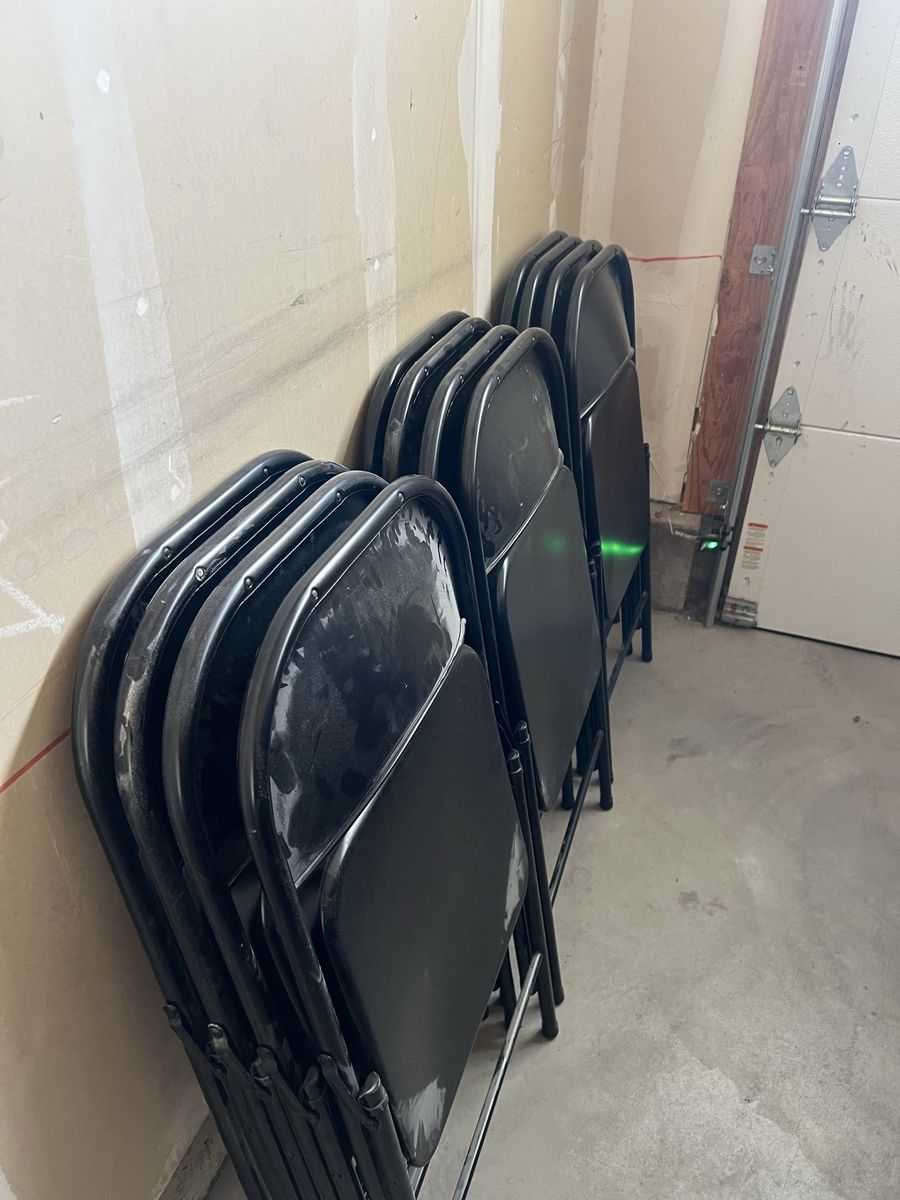 Black Metal Folding Chairs