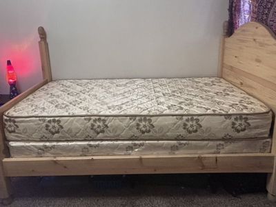 Solid Wood Twin Bed Excellent Condition $130 OBO