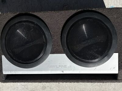 Dual 10” Alpine Subwoofer in Ported Box