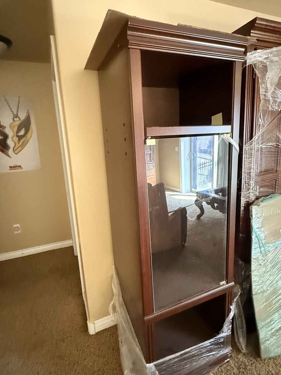 Cherry Finish Armoire / Storage Cabinet