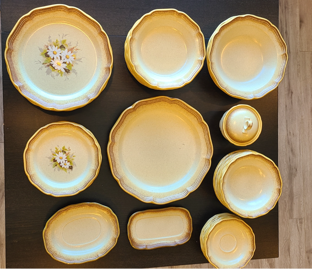 Mikasa Whole Wheat Clay Dining Set Made in Japan