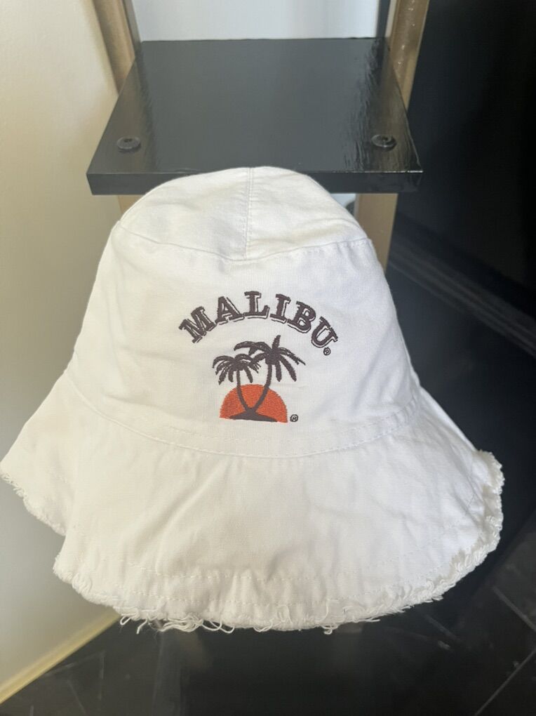 Brand New Malibu Coconut Rum White Bucket Hat