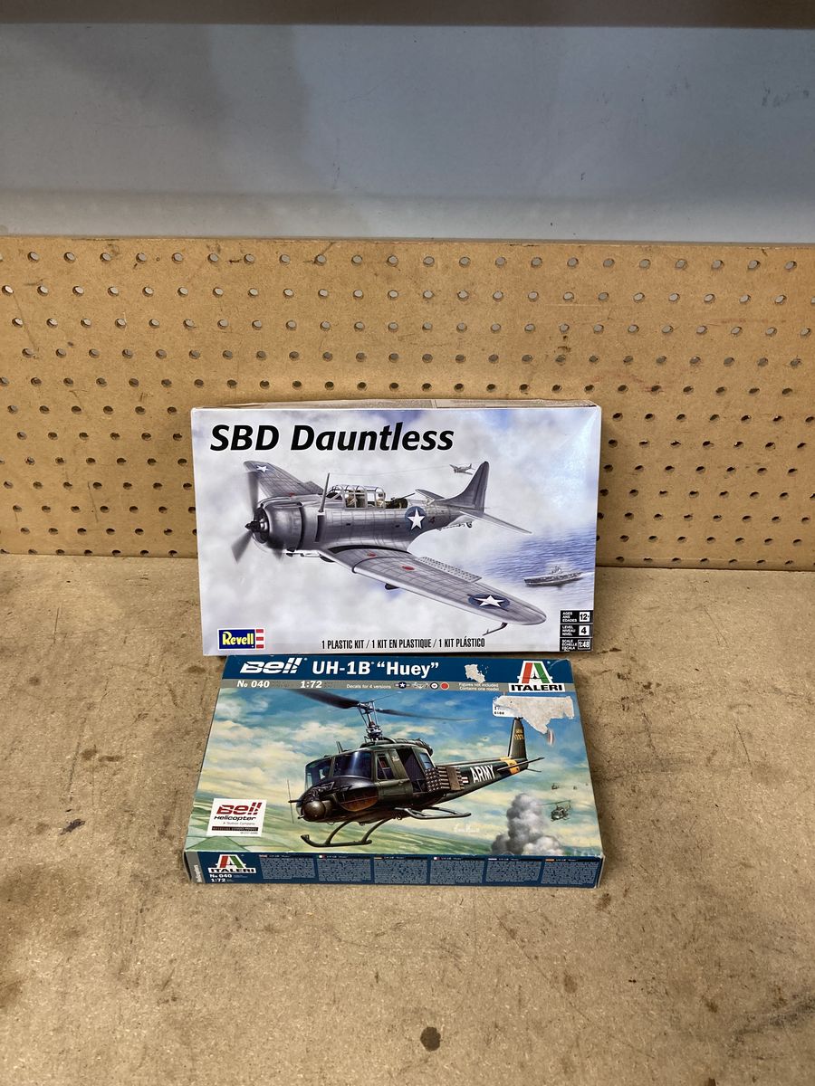 Plastic models. Military both for $30