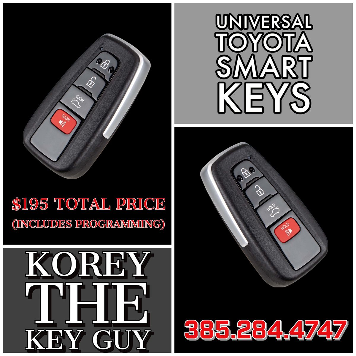 Universal Smart Car Keys Fobs Remotes Locksmith