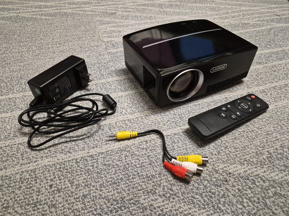 Smart Projector - Full HD 1080P, Up to 120", LED 30000hrs, Lightweight & Slim Design