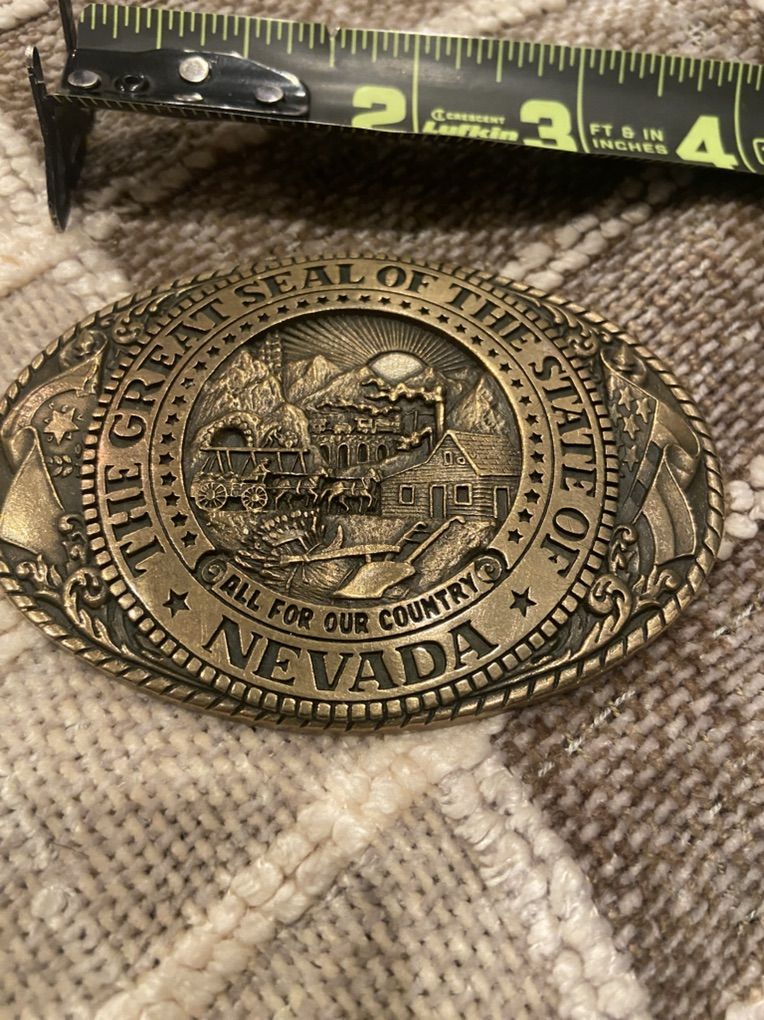 Tony Lama State Series Belt Buckle - Nevada