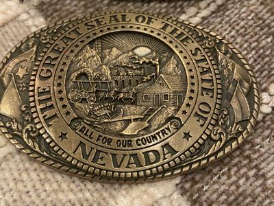 Tony Lama State Series Belt Buckle - Nevada