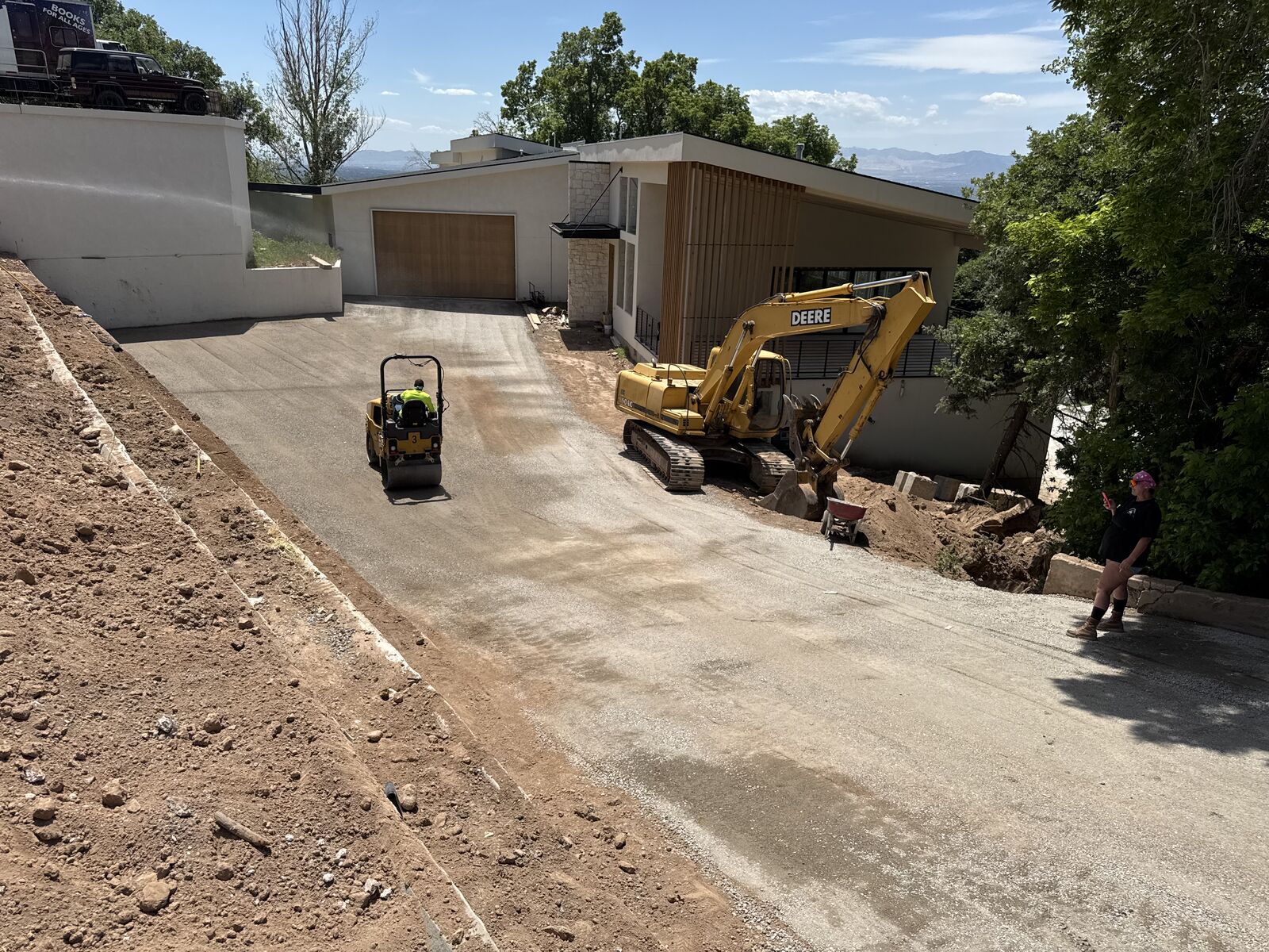 Skid steer and excavator work