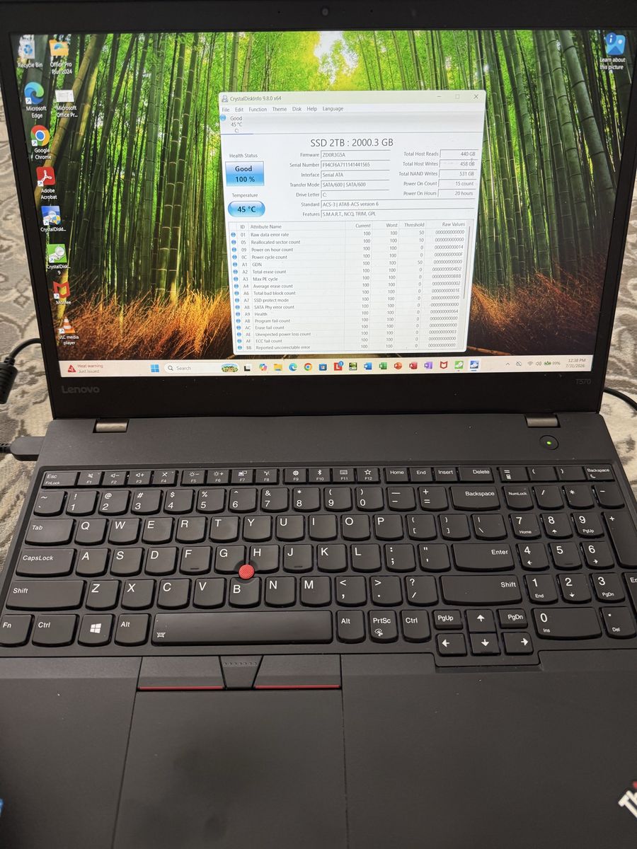Lenovo Thinkpad i7 Core 16 GB RAM 2 TB M2 SATA SSD NVIDIA