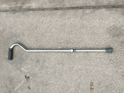 Adjustable Aluminum Offset Cane with Foam Handle for Support & Stability - Used Excellent