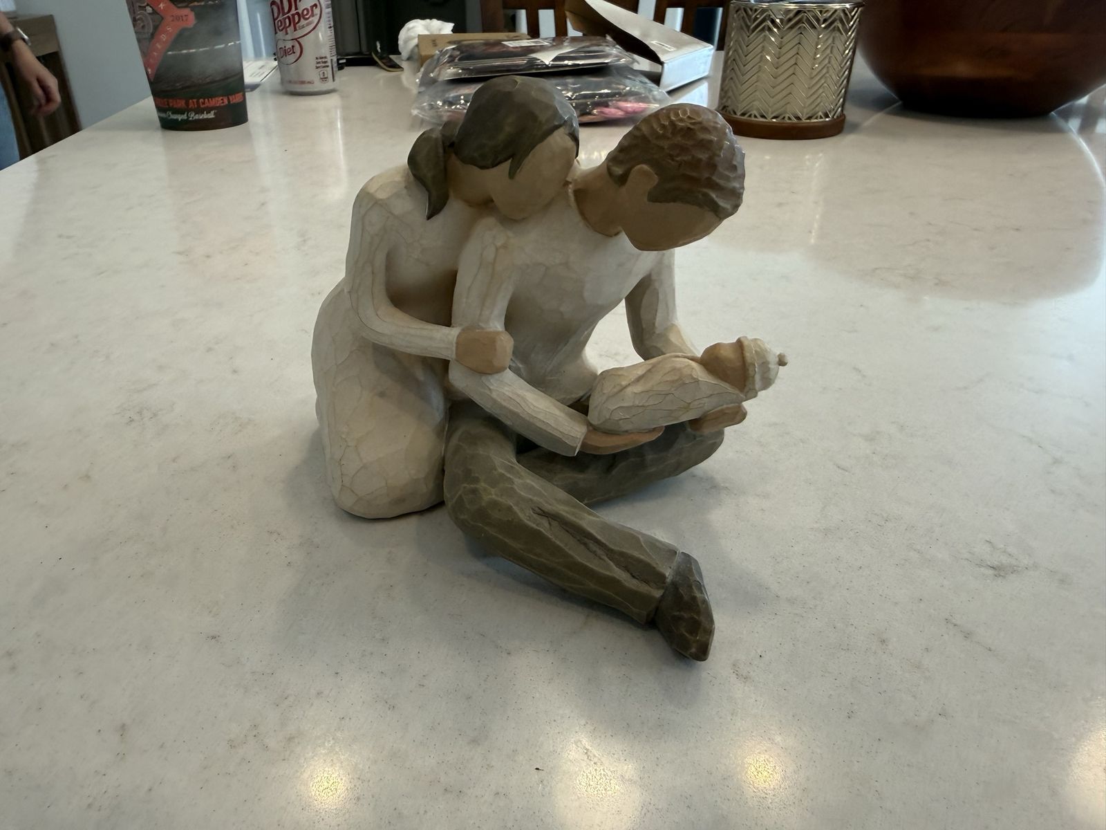 Willow Tree New Life Couple with Baby Figurine