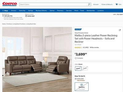 Zero Gravity Reclining Sofa + Chair – MUST SELL THIS WEEKEND
