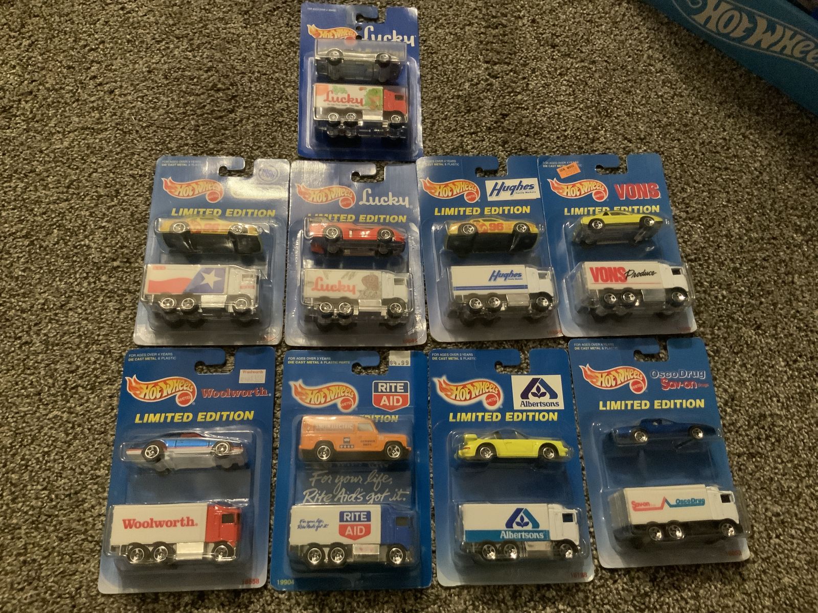 Vintage Hot Wheels 1995-1997 Limited Hiway Haulers Two Packs