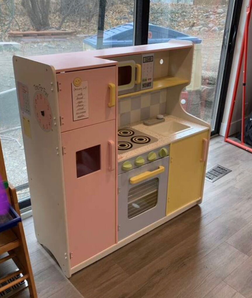Wood Pastel Play Kitchen