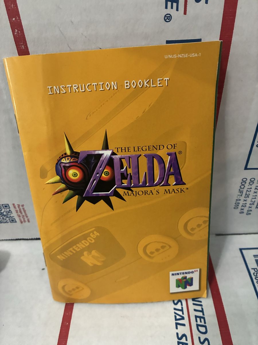 The Legend of Zelda Majora's Mask N64 Instruction Booklet Nintendo 64 Official Manual