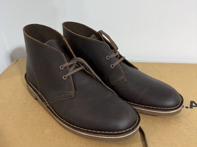 Clarks Desert Boot Bushacre 2 Beeswax Leather Chukka Boots 9.5