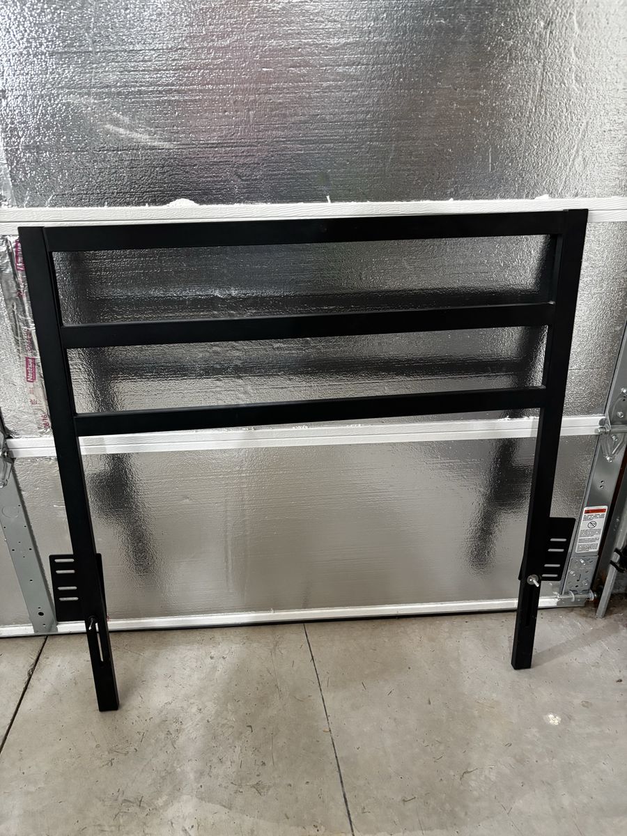 Black Metal Twin Headboard -