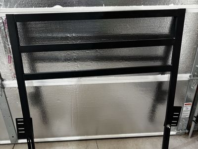 Black Metal Twin Headboard -
