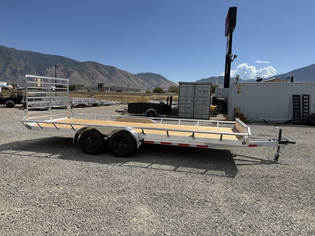 2026 Baughman 7x20 Angled Side 7K Aluminum Utility Trailer