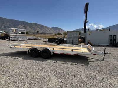 2026 Baughman 7x20 Angled Side 7K Aluminum Utility Trailer