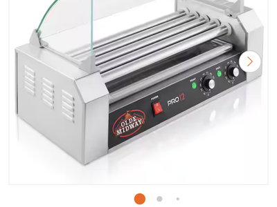 Olde Midway NIB 12 hot dog roller grill