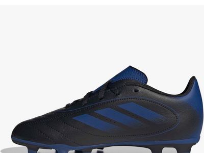 adidas Kids' Goletto IX Firm/Multi Ground Cleat - Black/Blue Soccer Shoes