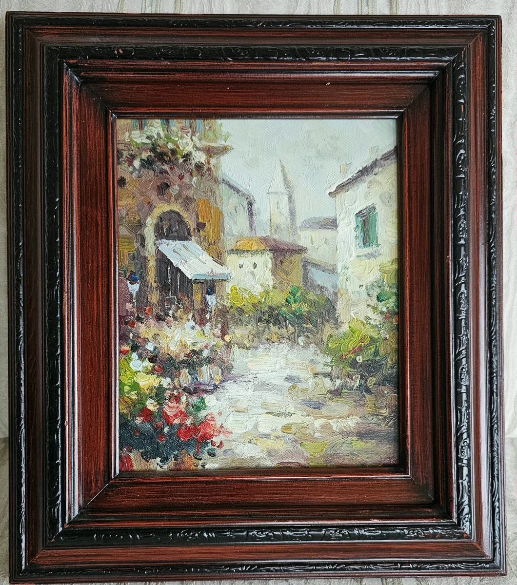 Original Oil Painting Wooden Frame 16"×14"