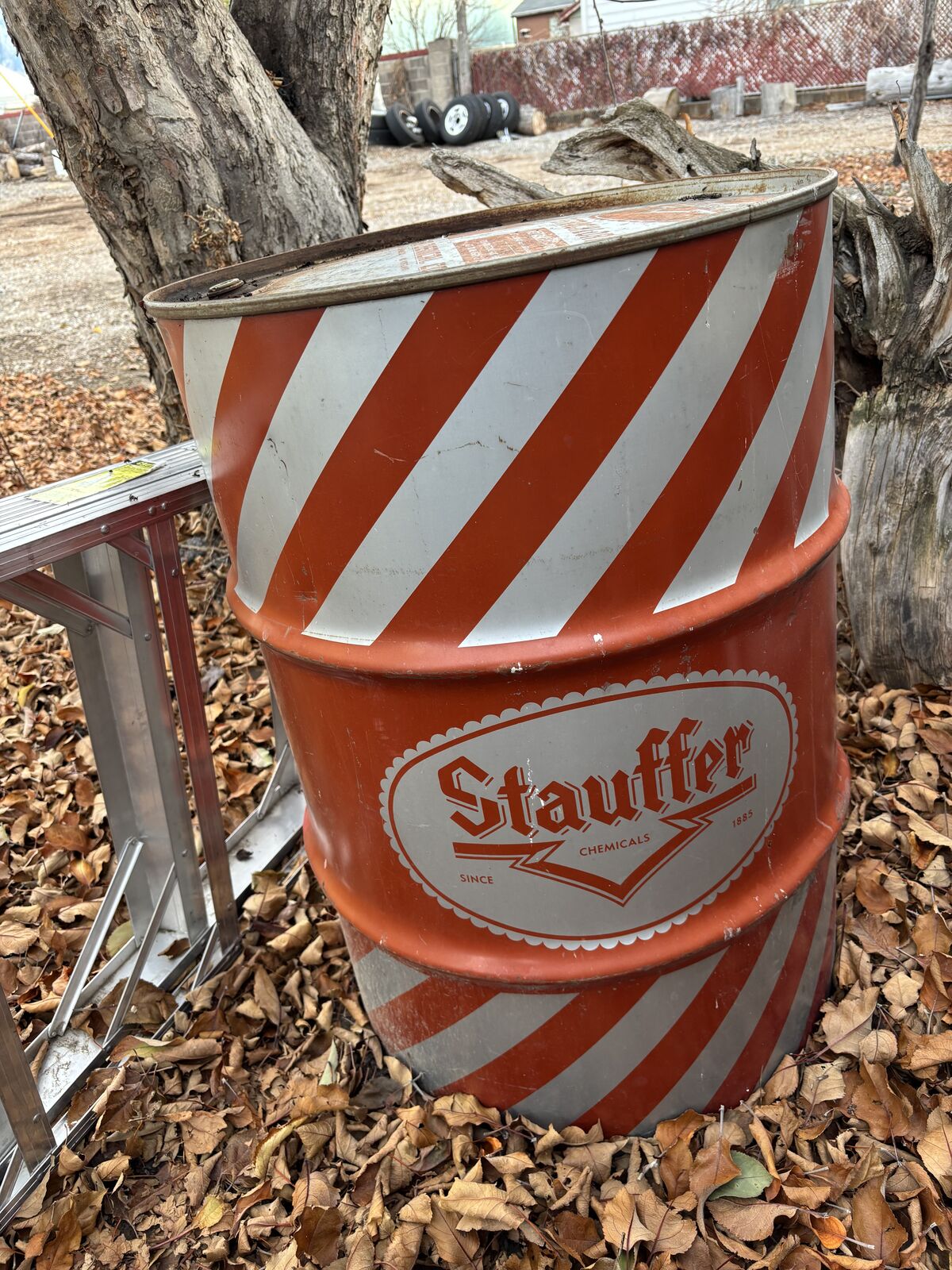 Vintage Tetrachloride drum