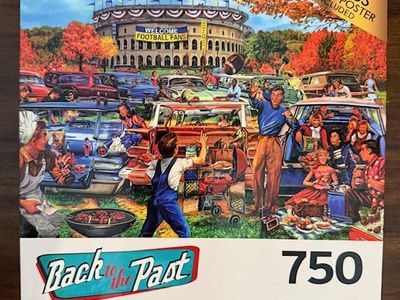 750 Piece Jigsaw Puzzle BACK TO THE PAST, TAILGATING FUN by RoseArt