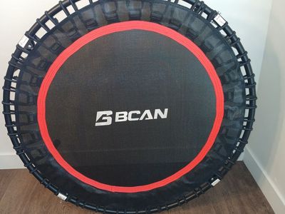 Mini Rebounder Trampoline, 40", BCAN brand, Black and Red