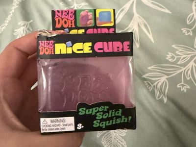 NeeDoh Nice Cube Super Solid Squish Schylling Fidget Toy Stress Reliever