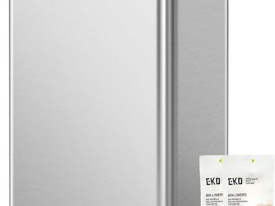 EKO Mirage 80L Stainless Steel Motion Sensor Fingerprint Resistant Trash Can