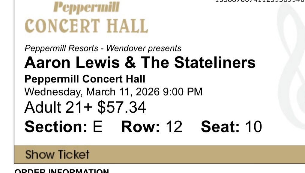 Aaron Lewis Tickets- Mar 11