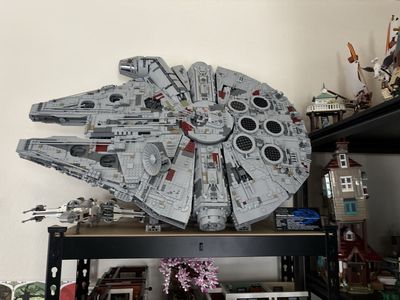 Lego UCS millennium falcon and 2017 X-Wing