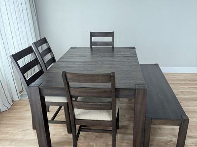 Dining table with chairs