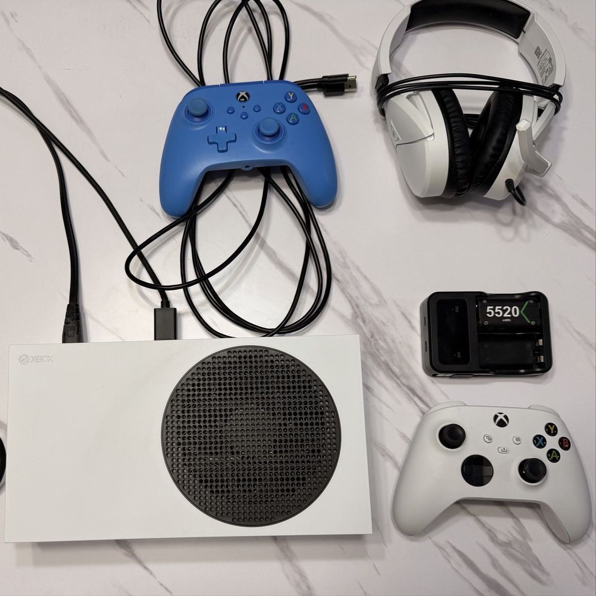 Xbox Series S Console Bundle with 2 Controllers, Headset & Battery Charger