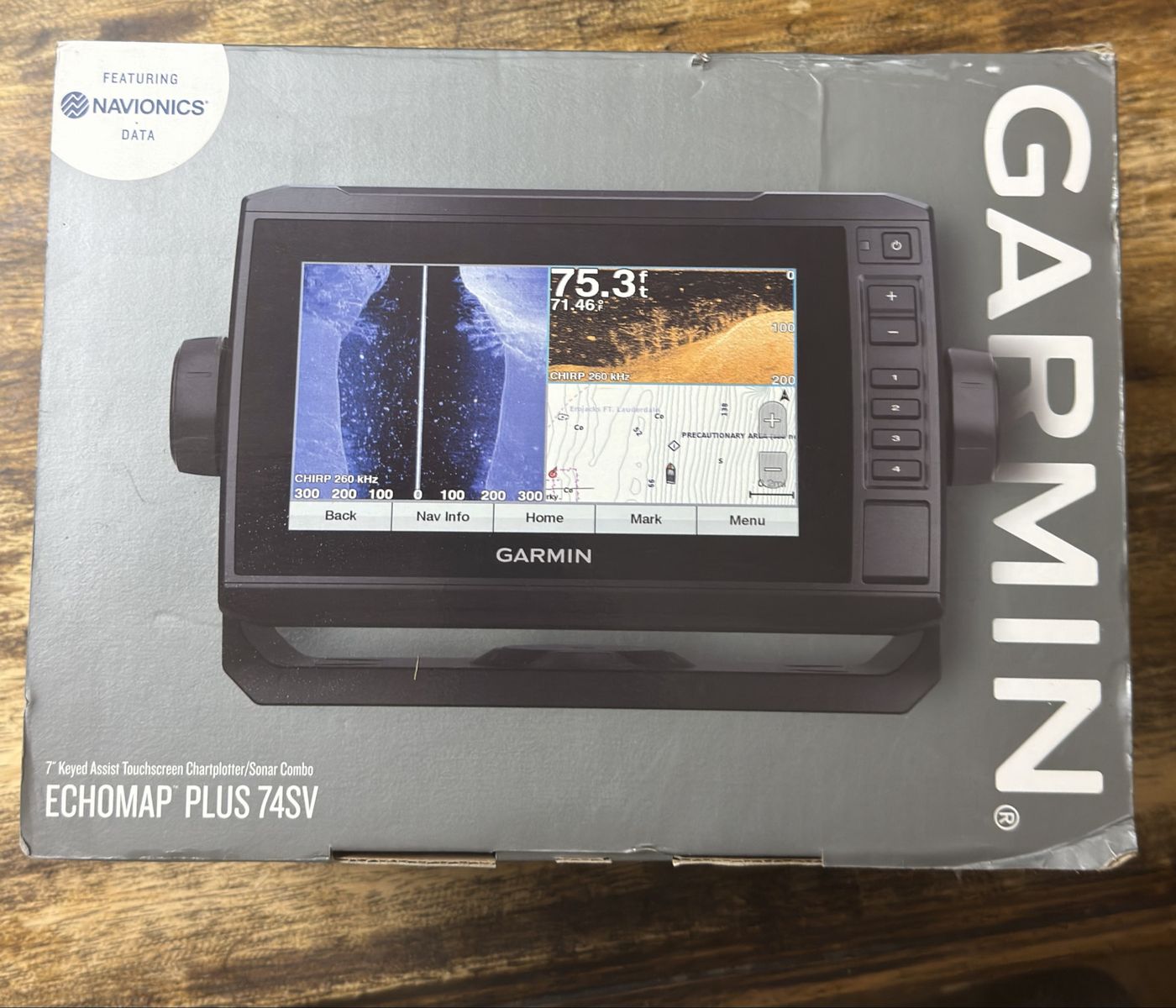 Garmin ECHOMAP Plus 74sv – Brand New, Factory Sealed