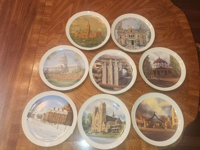 al rounds commerative plates