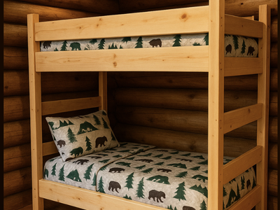 Bunk Bed, XL Twin, Solid Pine, Like new