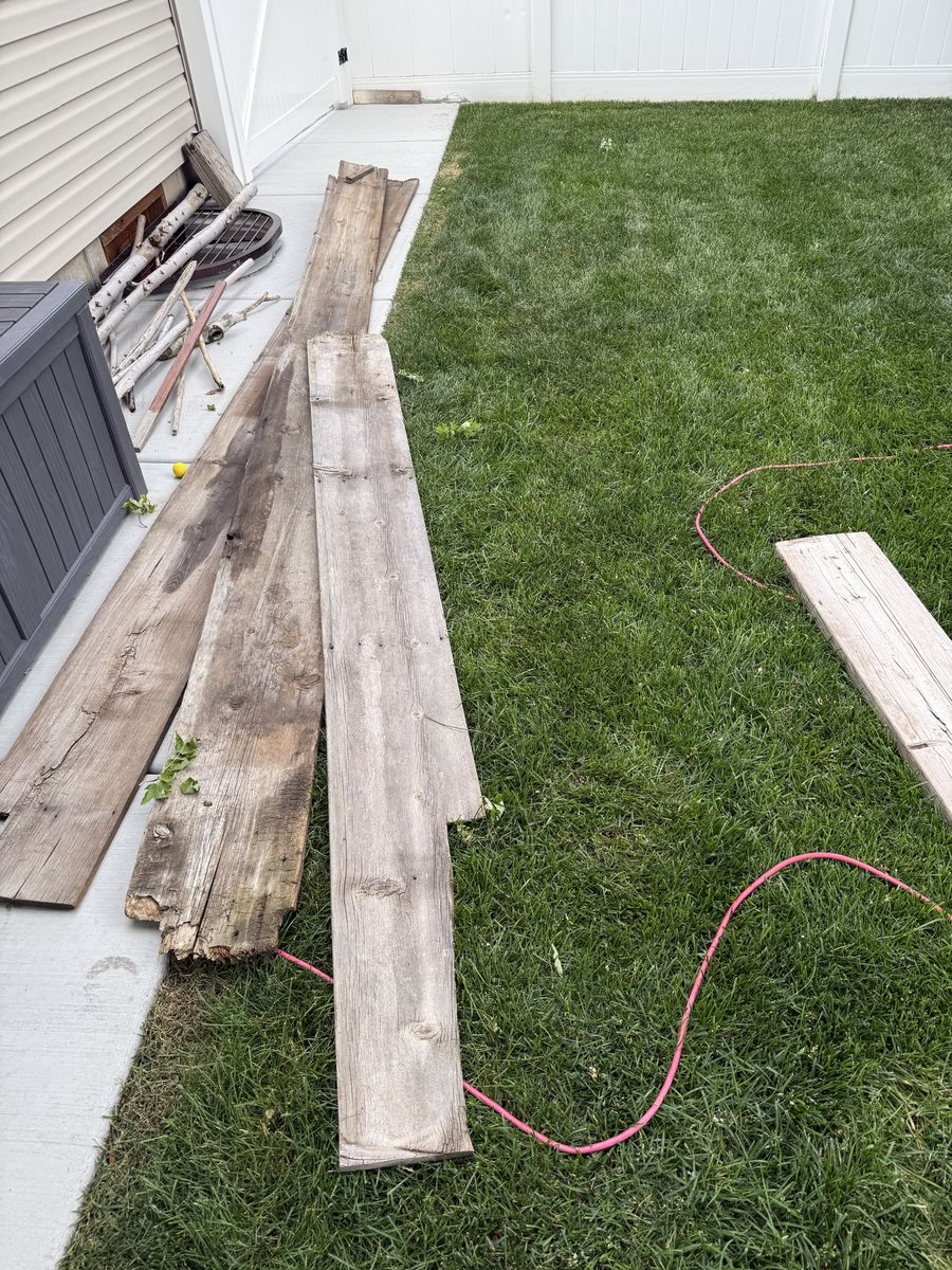 Barn wood planks