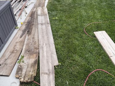 Barn wood planks