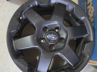 OEM Subaru Matte Black Wheels 17 in – Set of 4