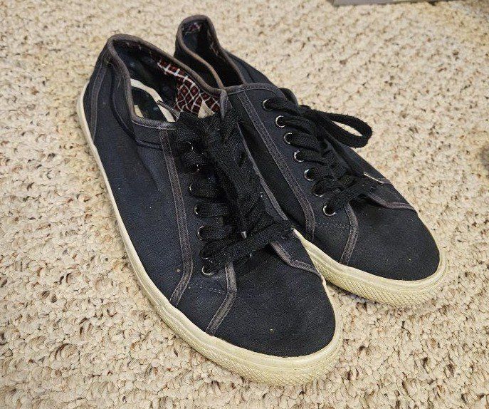 Ben Sherman Men's US 10 Blue Fabric Lace-Up Casual Shoes