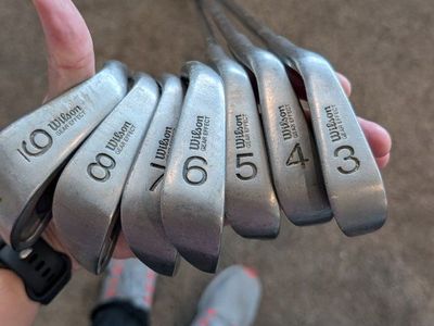 Wilson 1200 GE Golf Club Set - Complete 3-9 Iron Set for Right-Handed Golfers