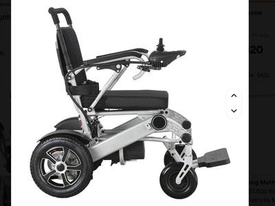Brand New in box Aluminium Alloy Portable Lightweight Folding Foldable Power Wheel Chair