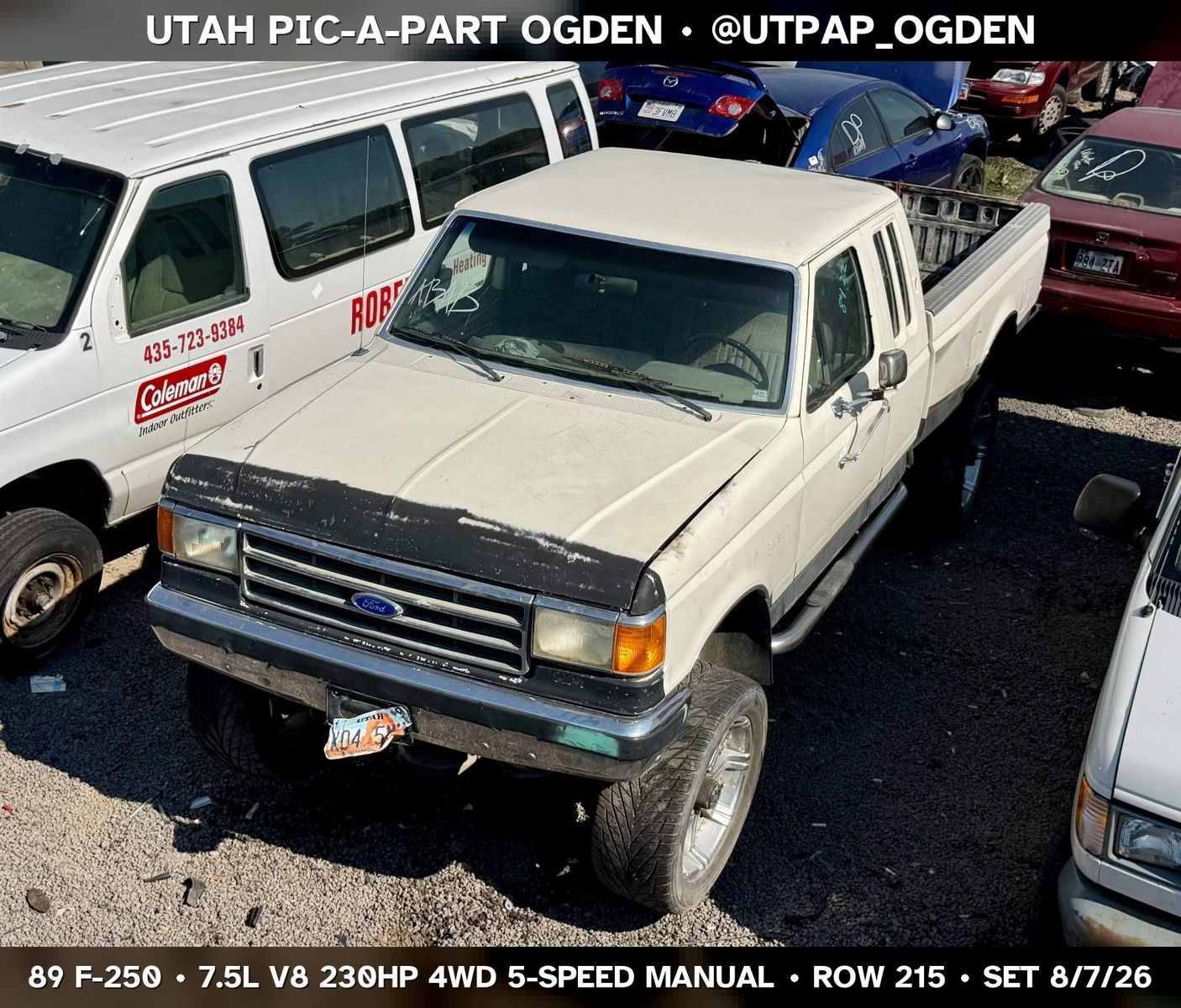 Just In! 1989 Ford F-250 Parts - UTPAP Ogden